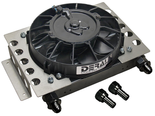 Derale Atomic-Cool Remote Fan Mounted Oil Cooler Assemblies 15850