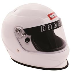 RaceQuip PRO Youth, Full Face, Nomex Liner, White, Gloss, Adjustable Youth